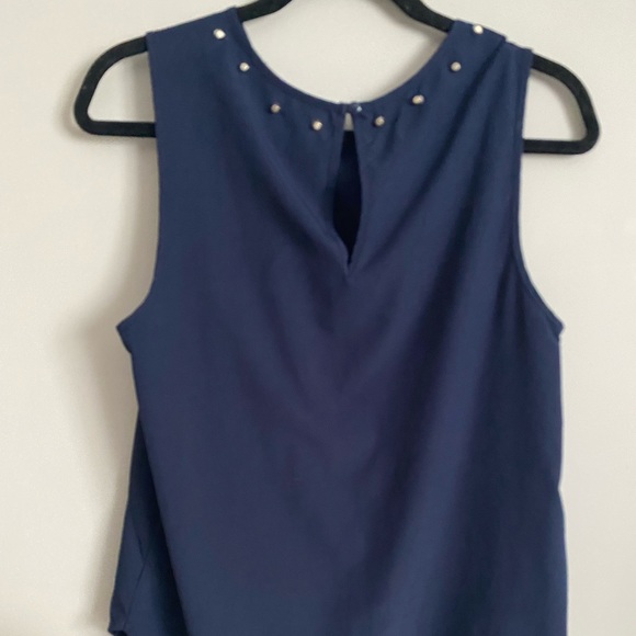 Forever 21 navy stud neck detail tank - Picture 8 of 8